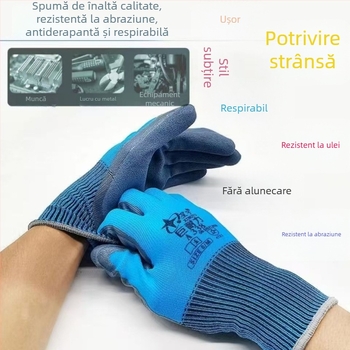 Mănuși de nitril de unică folosință Xingyu A338, 12 perechi, confortabile și durabile, cu acoperire dip (protecția mâinilor)