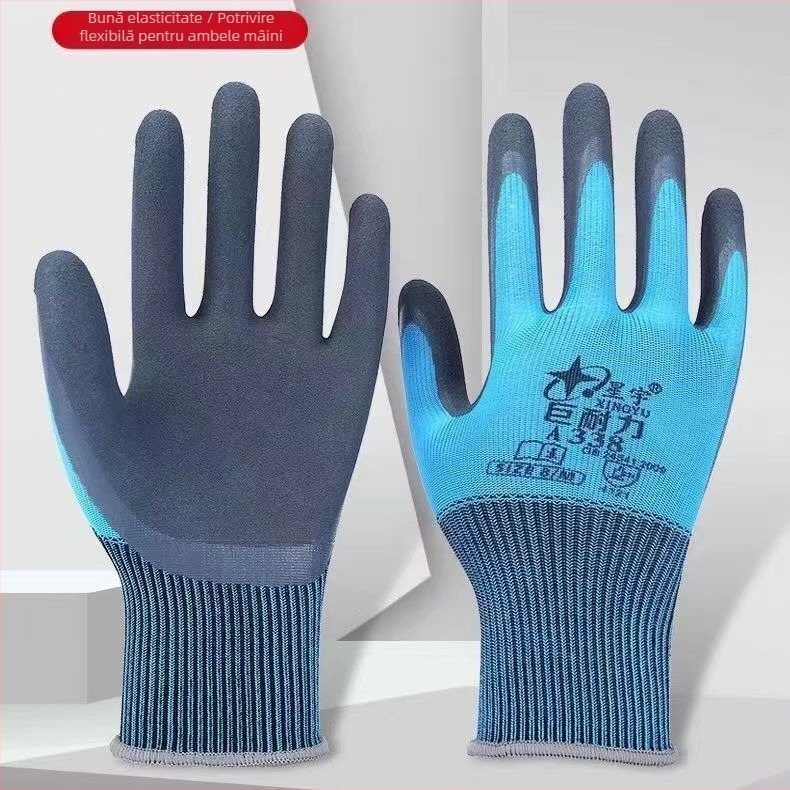 Mănuși de nitril de unică folosință Xingyu A338, 12 perechi, confortabile și durabile, cu acoperire dip (protecția mâinilor)