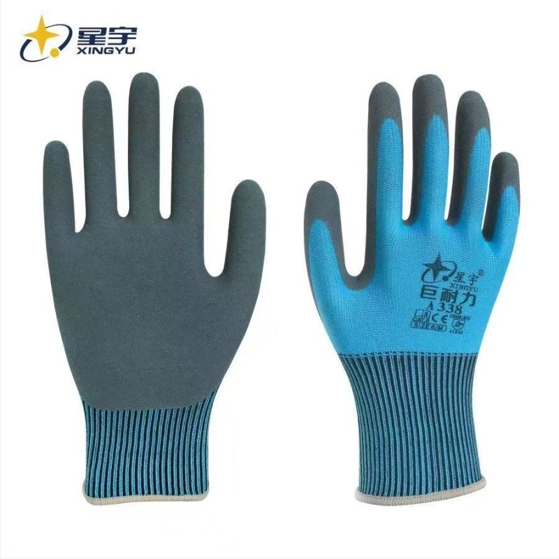 Mănuși de nitril de unică folosință Xingyu A338, 12 perechi, confortabile și durabile, cu acoperire dip (protecția mâinilor)