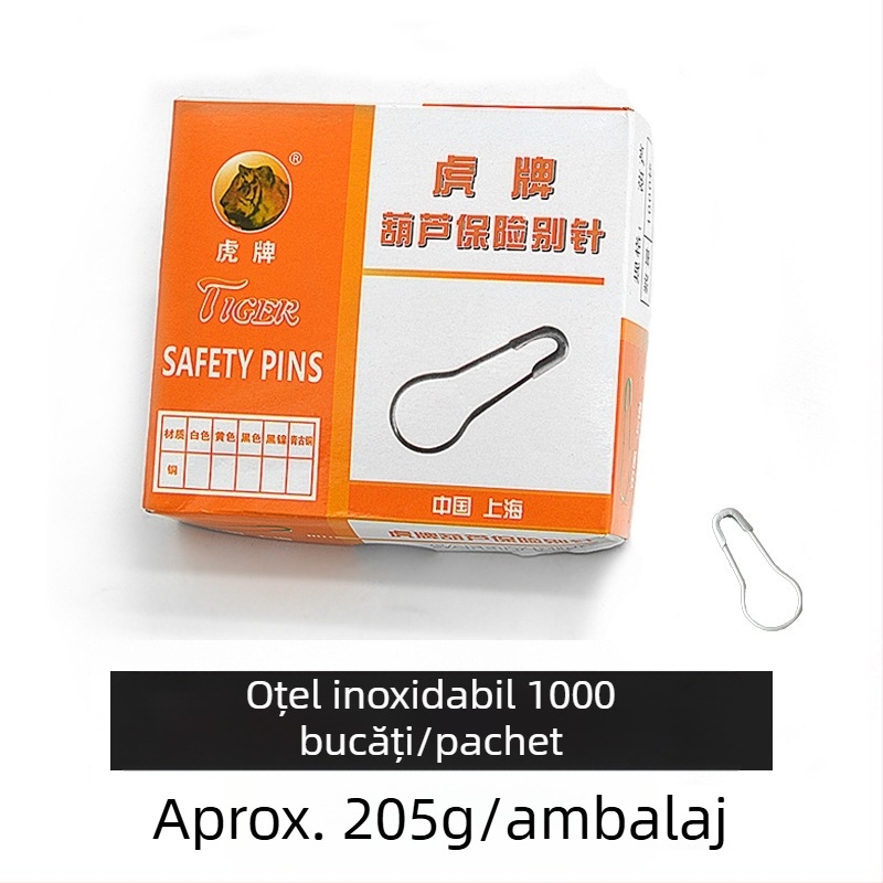 Știft de siguranță din oțel inoxidabil, în formă de dovleac, Seria 01, 1000 bucăți per ambalaj