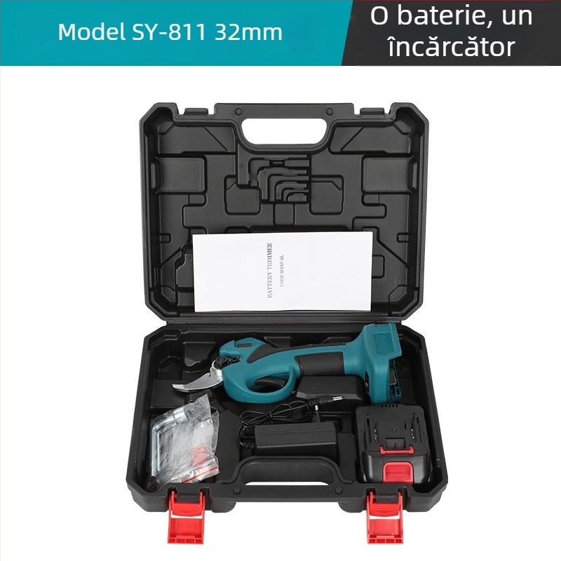 Foarfece de tăiat crengi Shenyi – baterie litiu reîncărcabilă, 21V, funcție de lovire, pentru ramuri