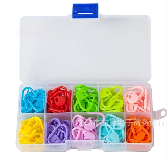 Cuplă mică din plastic, în formă de inimă, pentru tricotat – accesoriu DIY, 200 buc./cutie, origine Yiwu, brand Zuo man