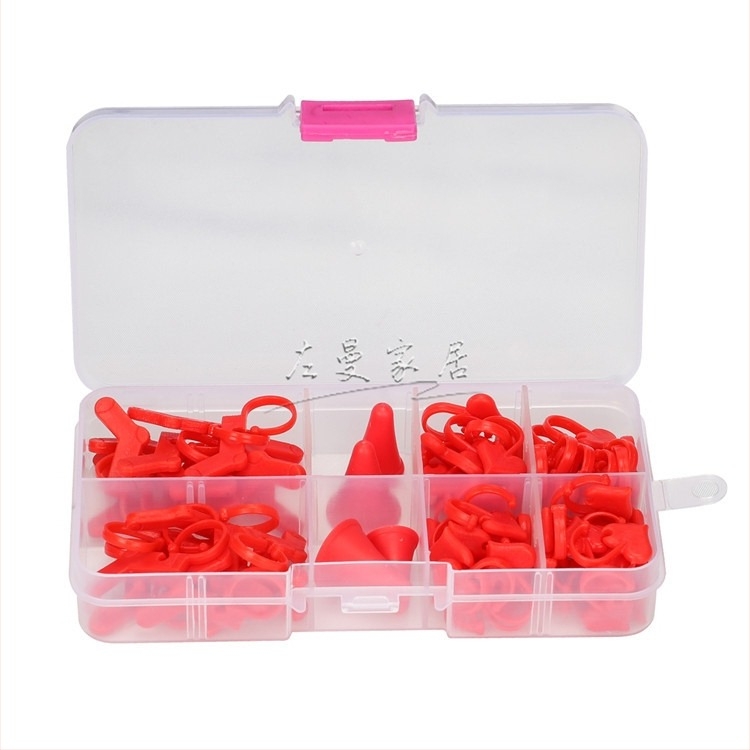 Cuplă mică din plastic, în formă de inimă, pentru tricotat – accesoriu DIY, 200 buc./cutie, origine Yiwu, brand Zuo man