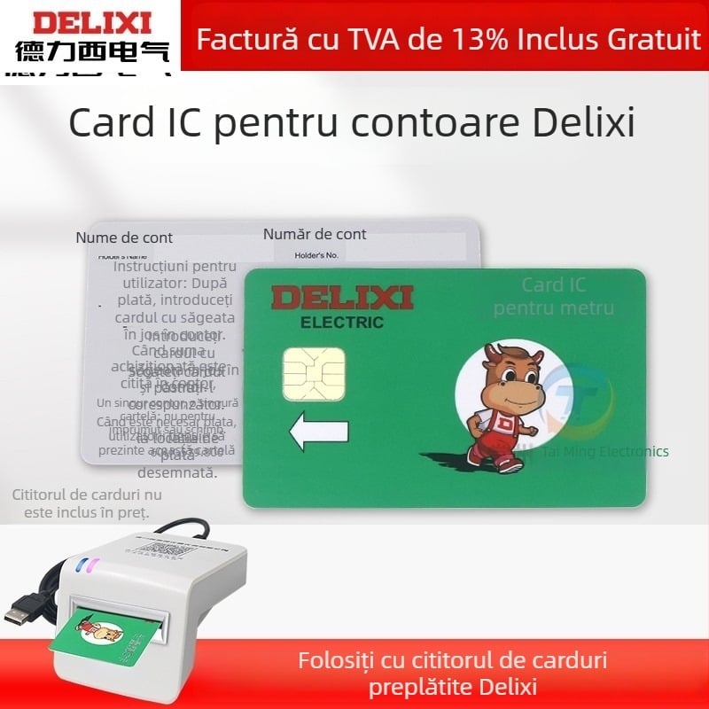 Carte IC pentru contor electric preplătit, pentru încărcare – Fără import, Fără personalizare, Marcă: Alta