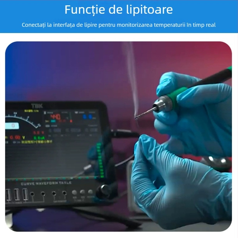 Diagramă de testare a încărcării cu curba ampermetru și osciloskop – detecție de încărcare cu diode și măsurare a frecvenței pentru reparații ale telefoanelor mobile
