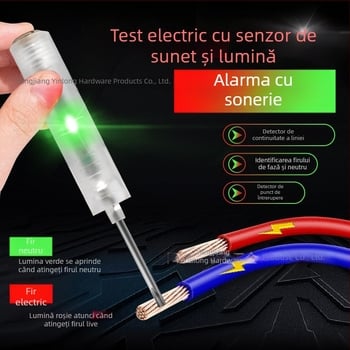 Clește pentru cabluri electrice multifuncțional cu tester, din oțel inoxidabil, 285 g