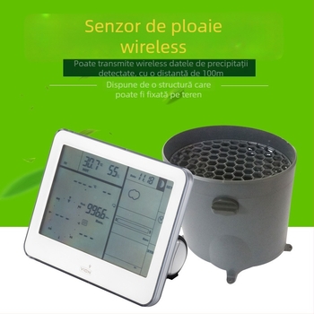 Senzor fără fir pentru viteză și direcția vântului, pluviometru și senzor de ploaie, monitor meteorologic, model C6300raincapt, interval 9999, capacitate ploaie 9999, greutate 0,3 kg