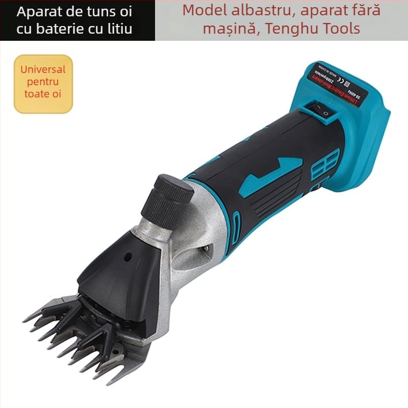 Foarfecă electrică pentru lână cu baterie litiu reîncărcabilă, 110–220V, pentru lână de vacă