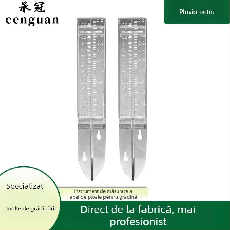 Pluviometru decorativ de grădină – din plastic, pentru măsurarea ploii