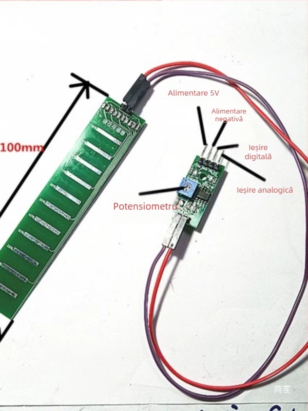 Senzor de nivel lichid cu adâncimea apei, volumul lichidului, detecție ploi, ieșire analogică, microcontroler 5V