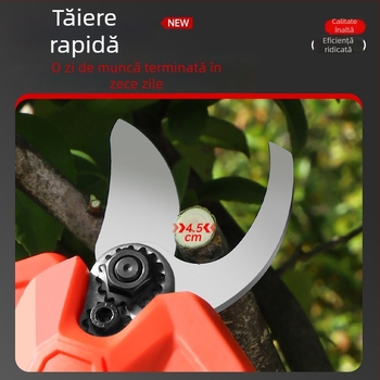 Shelley Foarfeci de grădină cu încărcare wireless, baterie Li-ion pentru tăierea ramurilor, foarfece electrice manuale pentru pomi