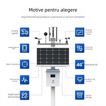 Stație meteorologică externă autonomă pentru ploi cu monitorizarea temperaturii și a umidității solului, model Dze-003, Dizhenen, 200V, greutate 10 kg