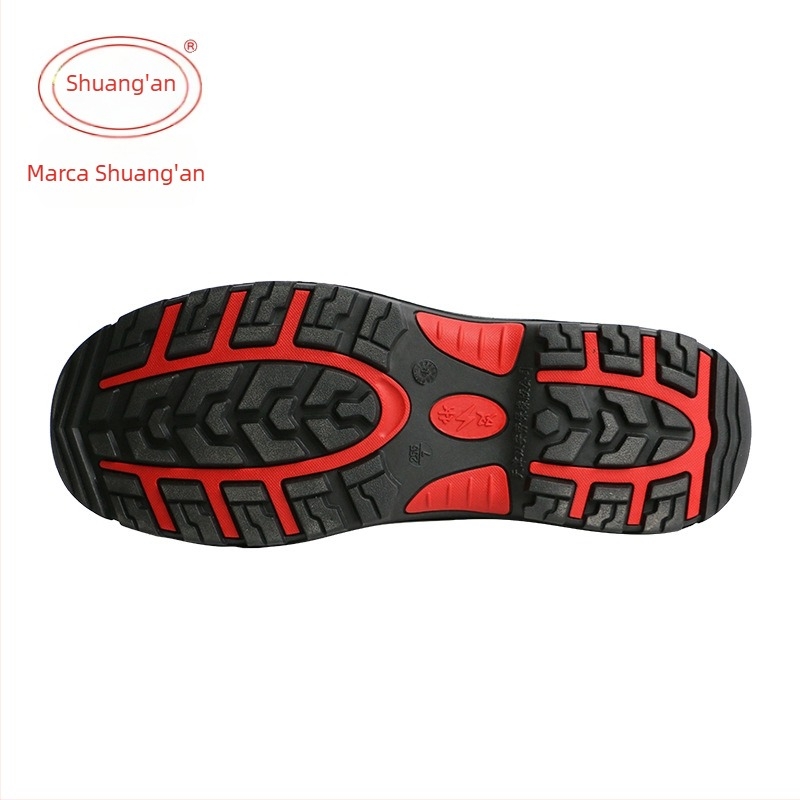 Pantofi izolați pentru electricieni, talie joasă, din piele de vită, vârf non-metalic anti-smash, antiderapante și rezistenți la uzură