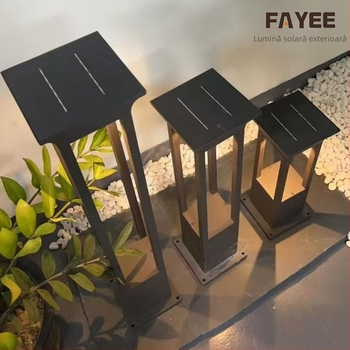 Lumină solară exterioară pentru gazon IP65, aluminiu, 1.5W, autonomie 6–12h