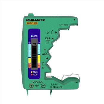 Tester de capacitate a bateriei cu afișaj digital, compatibil universal cu baterii