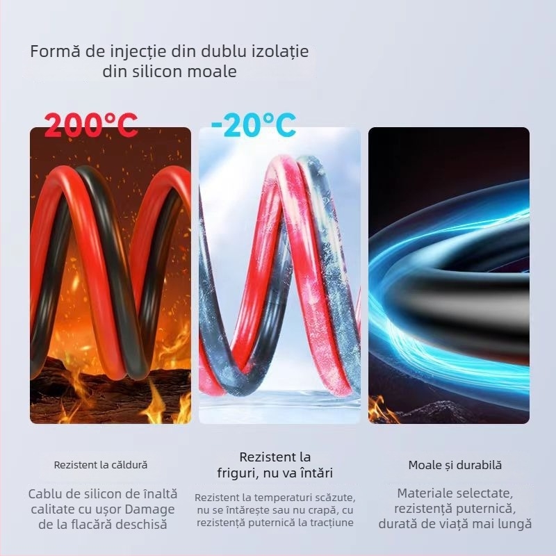 Sârmă de test pentru multimetru în stil pix – vârf extrafin, indicator digital, măsurare tensiune și curent, 20A