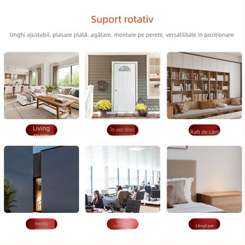 Cameră wireless Wi-Fi pentru interior, 1080p, obiectiv de 3,6 mm, IR pe timp de noapte până la 10 m, temperatură de lucru -25°C până la 60°C