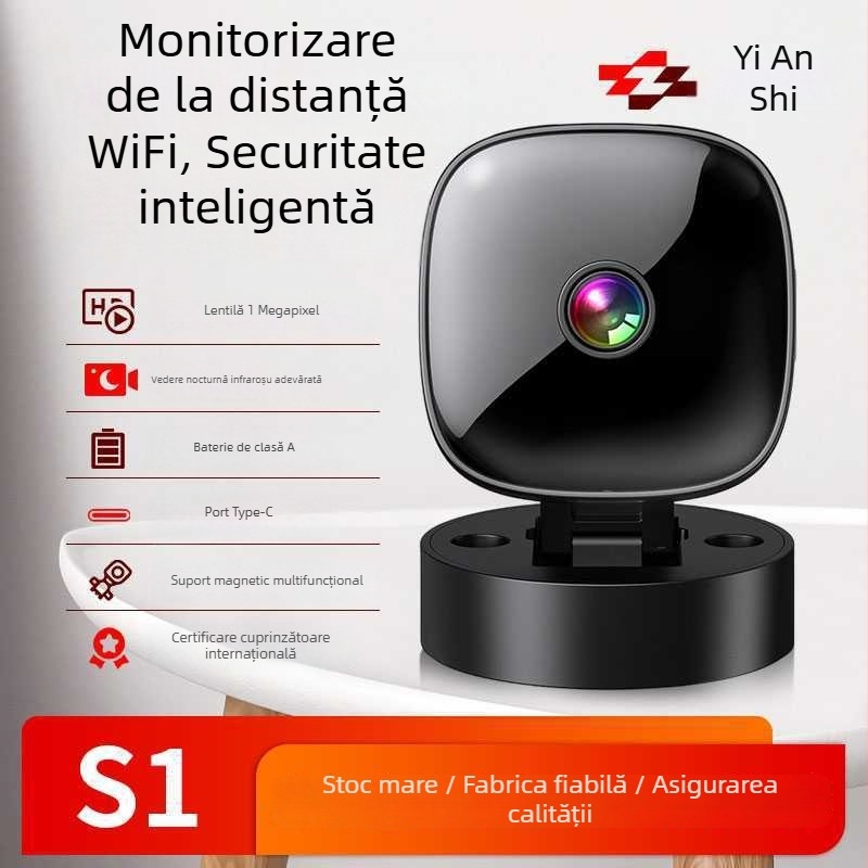 Cameră wireless Wi-Fi pentru interior, 1080p, obiectiv de 3,6 mm, IR pe timp de noapte până la 10 m, temperatură de lucru -25°C până la 60°C