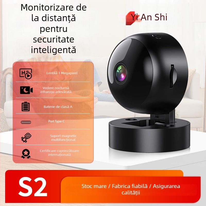 Cameră wireless Wi-Fi pentru interior, 1080p, obiectiv de 3,6 mm, IR pe timp de noapte până la 10 m, temperatură de lucru -25°C până la 60°C