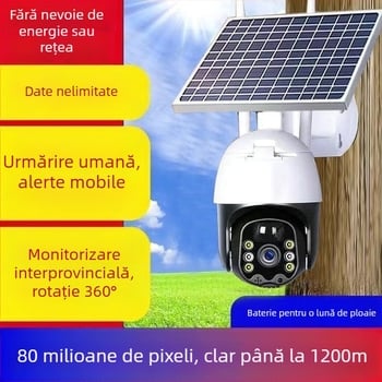 Cameră PTZ de supraveghere cu monitorizare de la distanță