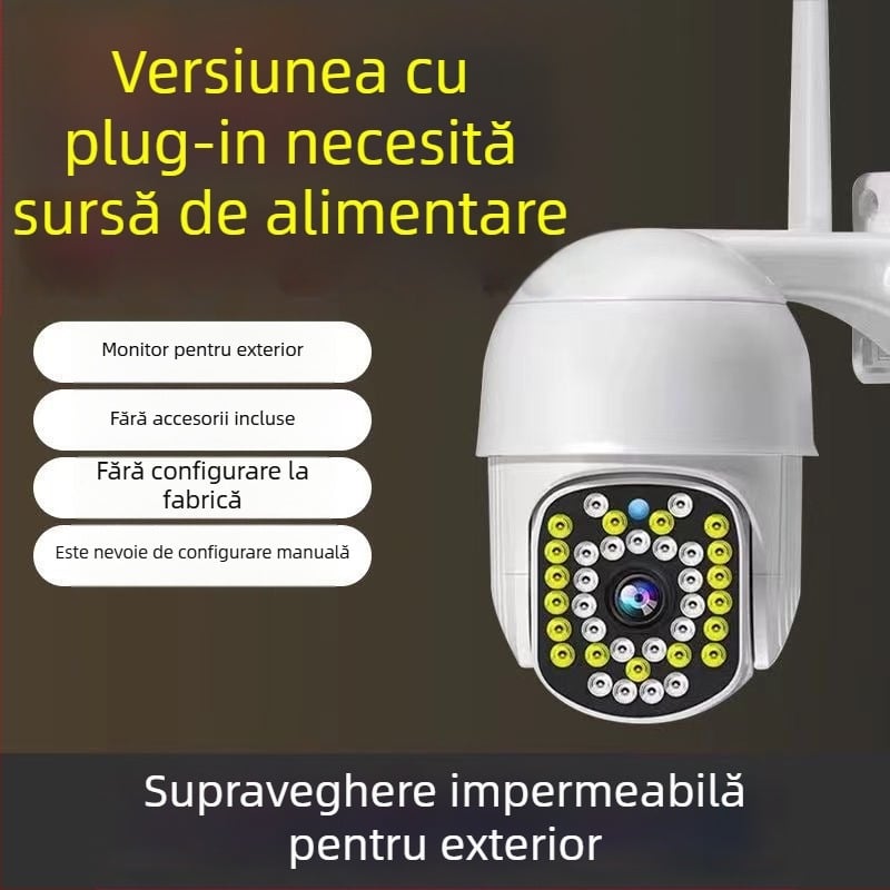 Cameră PTZ de supraveghere cu monitorizare de la distanță