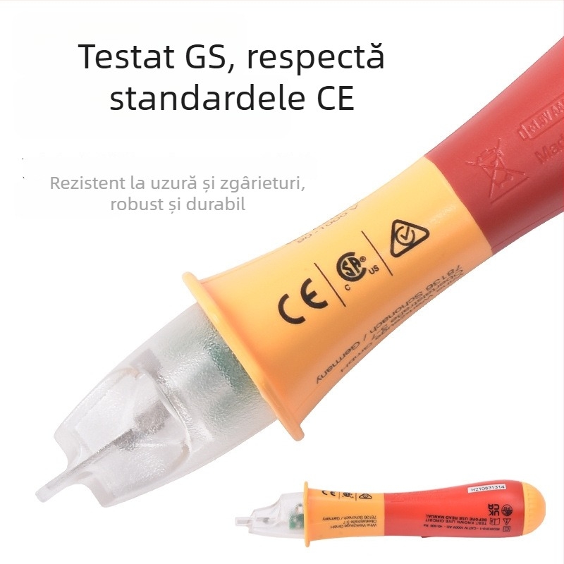 Detector de tensiune fără contact cu stilou de inducție, detecție tensiune înaltă până la 1000V