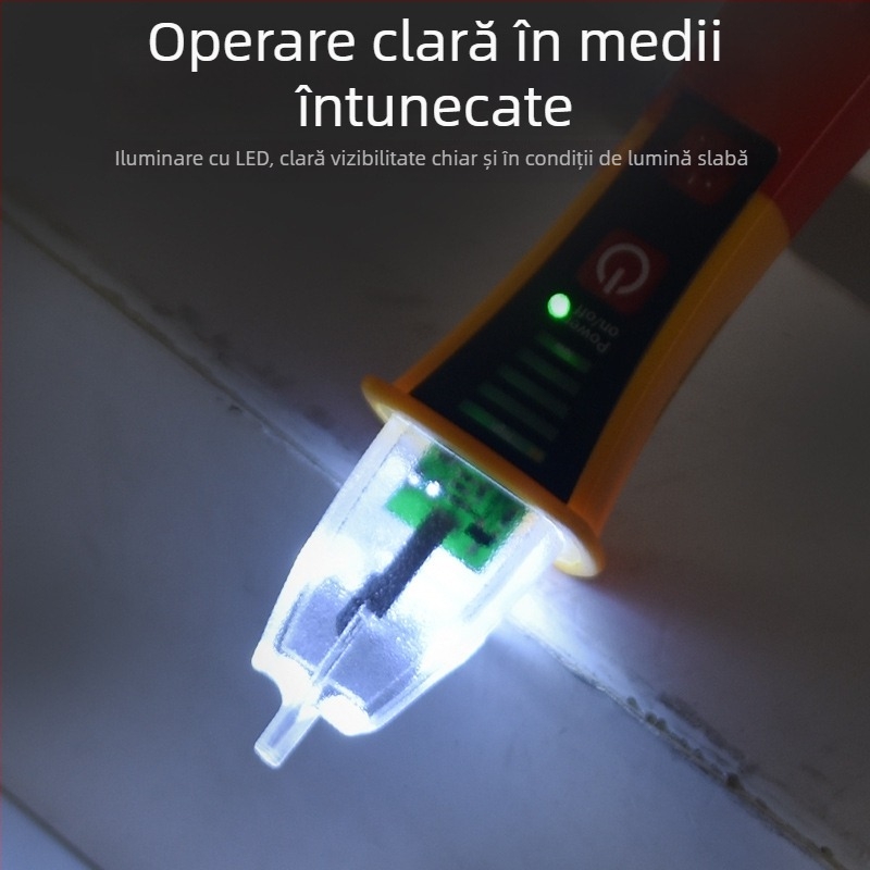 Detector de tensiune fără contact cu stilou de inducție, detecție tensiune înaltă până la 1000V