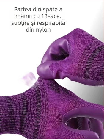 Xingyu A688 Mănuși de lucru din latex cu acoperire pe palmă, antiderapante, rezistente la uzură, pentru producție industrială și grădină