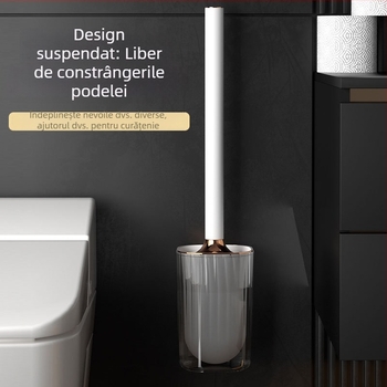 Set de perii pentru toaletă cu mâner lung, montat pe perete, din plastic, Yang Gen