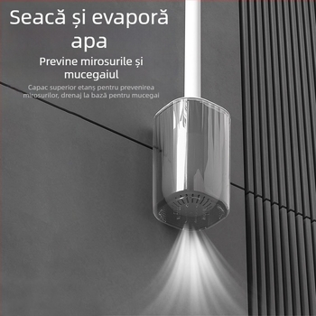 Set de perii pentru toaletă cu mâner lung, montat pe perete, din plastic, Yang Gen