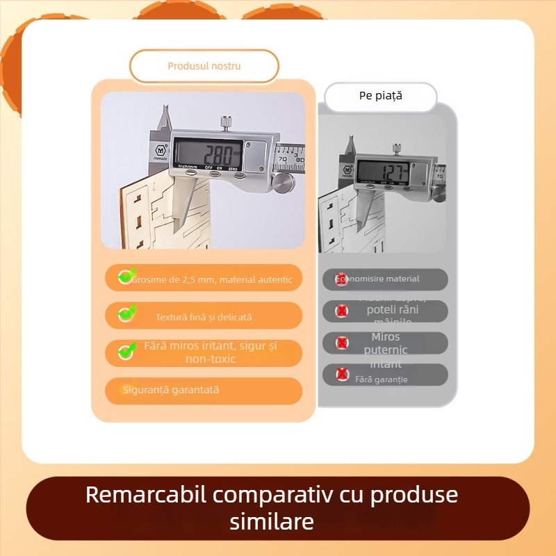 Set DIY balanță din lemn STEM pentru copii 3–6 ani, experiment științific