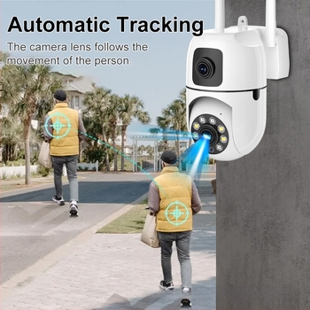 Cameră de securitate WiFi PTZ cu audio bidirecțional, viziune nocturnă 0.01 lux, Bluetooth, utilizare în interior