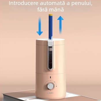 Deli VA8 Ascuțitoare electrică de creioane pentru elevi din învățământ primar, carcasă din plastic