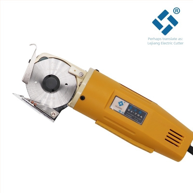Lejiang Foarfece electrice 70A, manuale, lamă rotundă pentru tăierea hainelor, textile și piele, 240V
