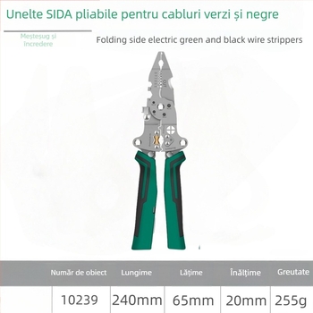 Star Clește pentru dezizarea cablurilor electrice – vârf ascuțit, multifuncțional, cu măsurare electrică, greutate 0,255 kg