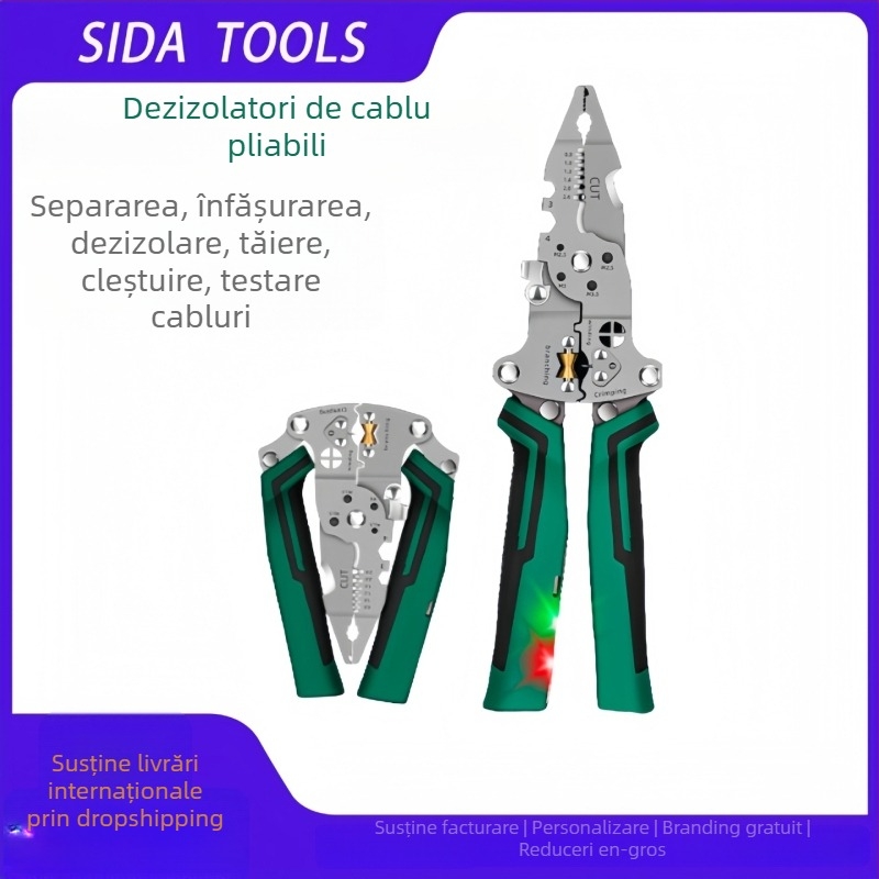 Star Clește pentru dezizarea cablurilor electrice – vârf ascuțit, multifuncțional, cu măsurare electrică, greutate 0,255 kg