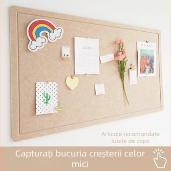 Panou de afișare pentru lucrări de grădiniță – panou din filc autoadeziv, stil Nordic, fibră de poliester, sculptură și imprimare