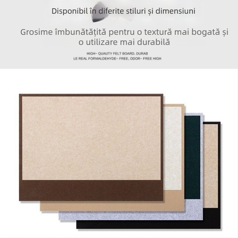 Tablă de afișaj pentru perete din bambus, autoadezivă, fără găuri, stil modern minimalist – decor pentru perete cu fotografii și cămin studențesc