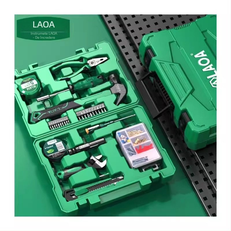 LA101207 set unelte 116 piese pentru uz casnic – unelte de demontare pentru reparații hardware și lucrări electrice, Old a, material PC