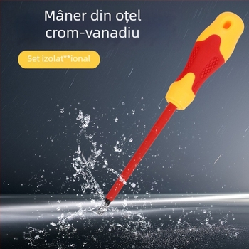 Set de 10-în-1 bituri magnetice pentru șurubelnițe, capete încrucișate și drepte, mâner izolat, oțel CR-V, greutate 0.850