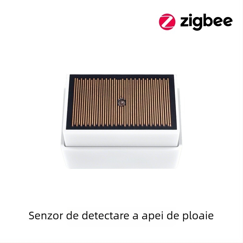 MOES senzor Zigbee inteligent pentru detectare ploi și iluminare exterior, IPx4 rezistent, alimentat cu baterie CR123A