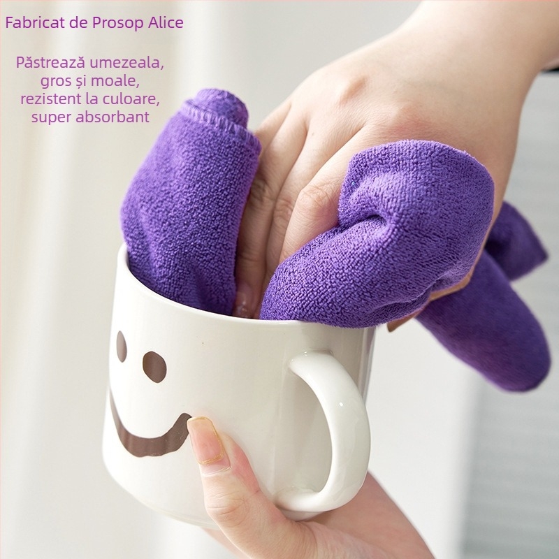 Prosop pentru barber shop, microfibră, îngroșat, absorbție ridicată, 100 g, țesătură simplă, personalizare cu logo, prosop de curățare facială