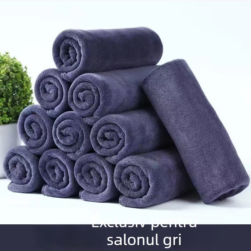 Prosop pentru barber shop, microfibră, îngroșat, absorbție ridicată, 100 g, țesătură simplă, personalizare cu logo, prosop de curățare facială