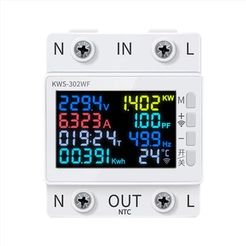 Sistem inteligent WiFi cu LCD pentru contor electric, control de la distanță, protecție la supratensiune, supratemperatură și supracurent.