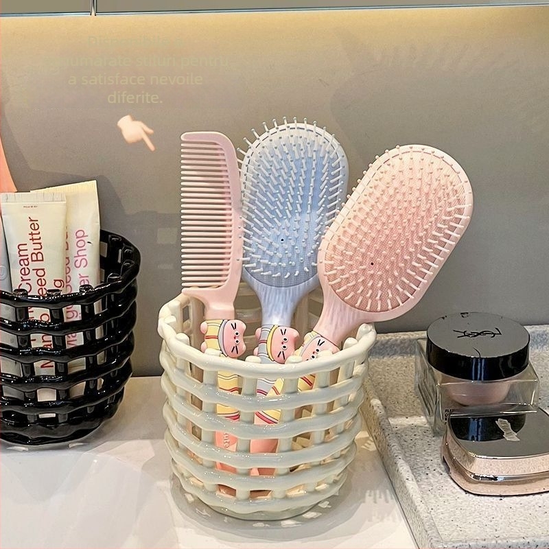 Organizator pentru chiuvetă și baie – Plastic, stil simplu și modern; depozitare pe birou și în baie; lansare în 2025