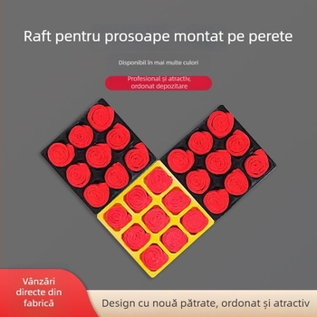 Raft de prosoape montat pe perete și dulap de depozitare pentru spălătorie auto și salon de înfrumusețare, din plastic