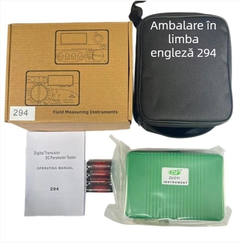 DY294 tester digital de parametri DC pentru tranzistori și FET-uri, pentru dispozitive cu 2 și 3 terminale