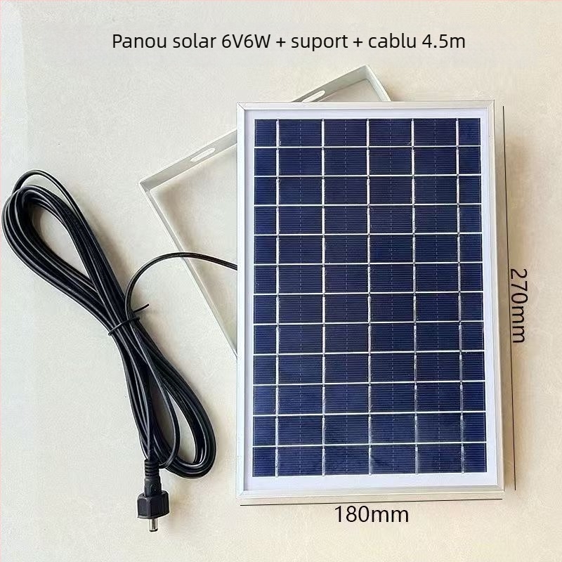 Panou fotovoltaic de încărcare, 6V, până la 36V, 15–20W, dreptunghiular 500x200 mm, durată de viață peste 25 de ani