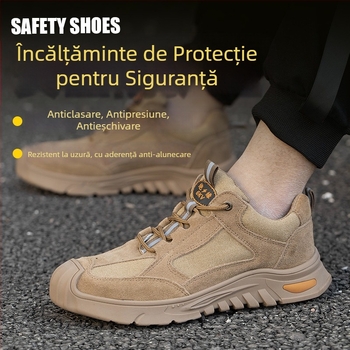 Pantofi de protecție izolați, vârf din oțel, izolație electrică 6KV, antișoc și anti-perforație, încălțăminte de lucru ușoară
