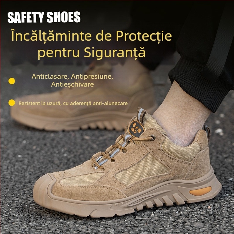 Pantofi de protecție izolați, vârf din oțel, izolație electrică 6KV, antișoc și anti-perforație, încălțăminte de lucru ușoară